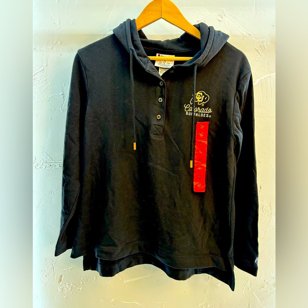 NWT Columbia Colorado Buffaloes Button-Up Hoddie size M